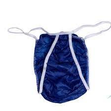 Трусы бикини мужские синие (25 шт) в индивидуальной упаковке