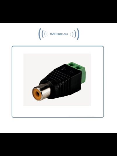 Разъем штекер RCA с клеммной колодкой (мама) 1 шт.
