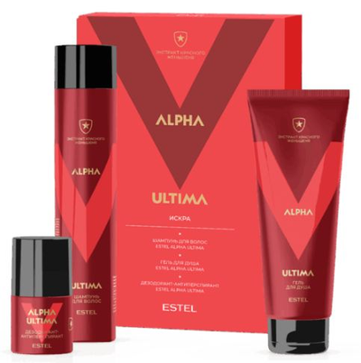 Estel Professional Набор ALPHA ULTIMA Искра Шампунь + Гель для душа + Дезодорант