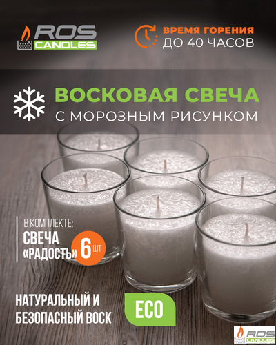 Заливная свеча "Радость" - 6 шт