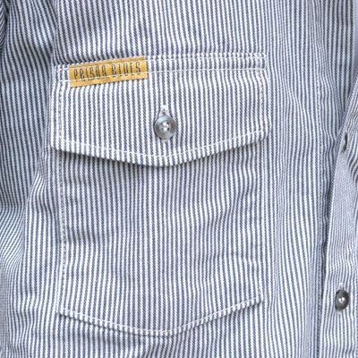 Рубашка Prison Blues® HICKORY WORK SHIRT [Молния/Длинный рукав]