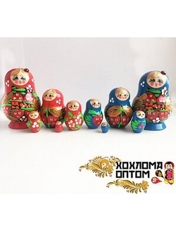 Матрешка "Клубничка малая" 5 кукольная