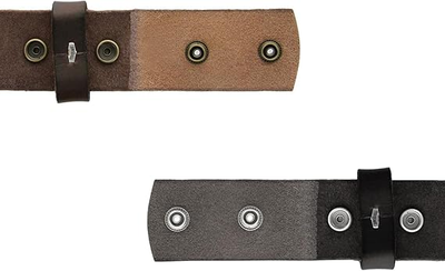 Однослойный гладкий 100% кожаный ремень под пряжку