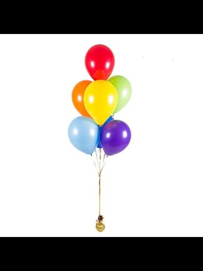 Фонтан из шаров с гелием на грузике