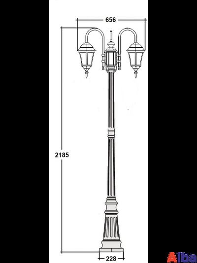 Садово парковый светильник Astoria 91309SB/10 down Bl