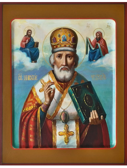 Николай Чудотворец, Святитель. Рукописная икона.