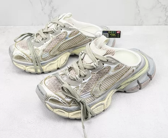 Balenciaga 3XL Mule Milk Silver Old