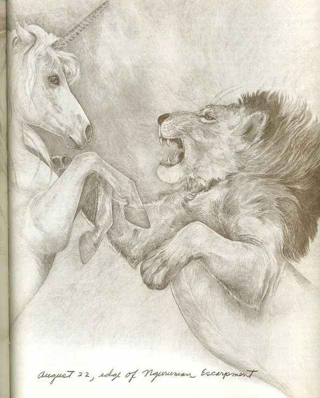 Книга-дневник "The UNICORN OF KILIMANJARO by Robert Vavra - ФОТОРЕПОРТАЖ ИЗ ВОСТОЧНОЙ АФРИКИ".
Иллюстрация от Lee Michelson