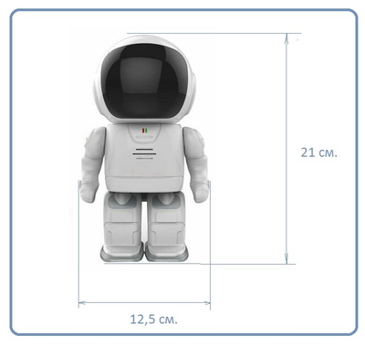 Видеоняня /WiFi-LAN охранная видеокамера моторизированная с DVR (robot), HD (163eye/Yoosee)