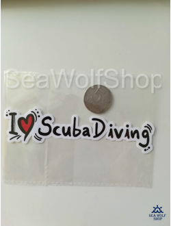 Наклейка сувенир оракал Надпись Дайвинг №28 !promo