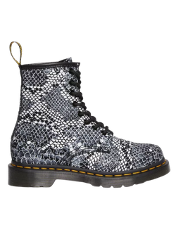 Ботинки Dr. Martens 1460 Snake Print Leather Grey