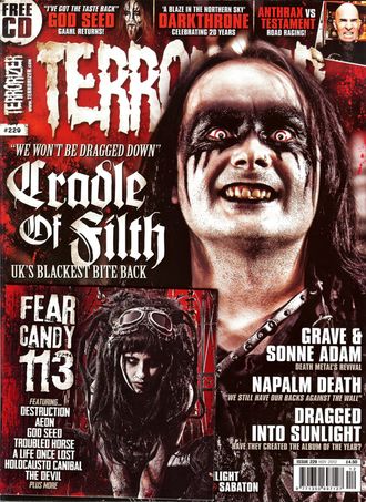 TERRORIZER Magazine November 2012 Cradle Of Filth Иностранные музыкальные журналы, Intpressshop