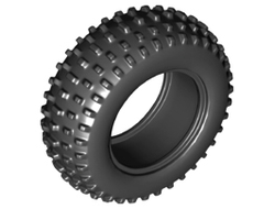Tire 75.1 x 28 Spiky Tread, Black (69909 / 6321710)