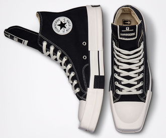 Кеды Converse Chuck 70x Rick Owens DRKSTAR черные высокие