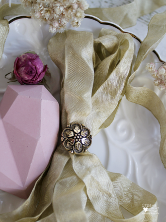 Шебби-лента Поздняя листва (Россия), 2 метра