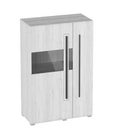 Ницца гостиная Шкаф-витрина 2дв, 898х400х1360, дуб винтерберг