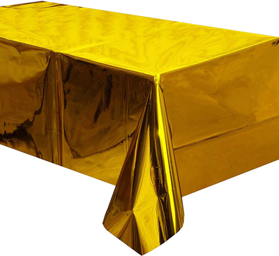 Скатерть фольг золотая 137х182см