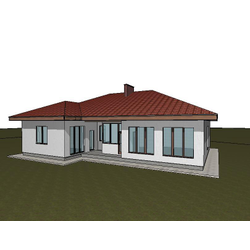 Одноэтажный дом с четырьмя спальнями 160м² (S17)