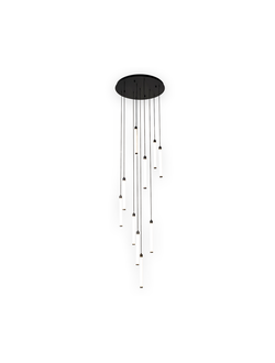 08456-10 A 19 Подвес Эванте черный Led 10*7W (4000K)