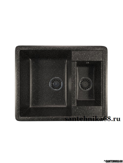 Мойка из искусственного мрамора MIXLINE ML-GM21 двухчашевая 485*600*190мм