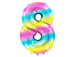 Фольгированная цифра - Диагональная радуга