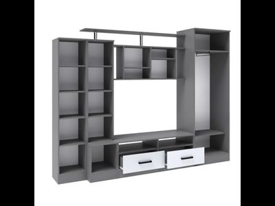 Гостиная "Оскар-5"  Графит серый/Камень серый (ТЭКС)