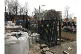 Монтаж сварного ограждения ДОО