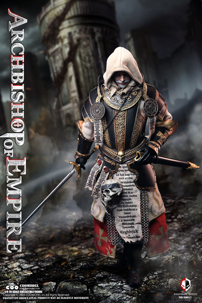 Епископ-скелет - Коллекционная ФИГУРКА 1/6 scale NIGHTMARE SERIES  STANDARD ALLOY VERSION ARCHBISHOP OF EMPIRE (NS017) - COOMODEL