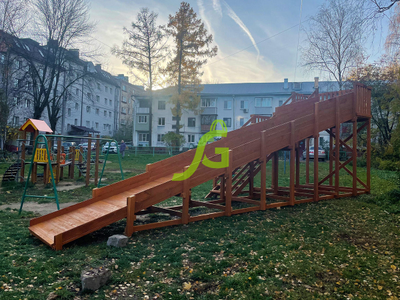 Зимняя горка "IgraGrad Snow Fox", скат 10 м