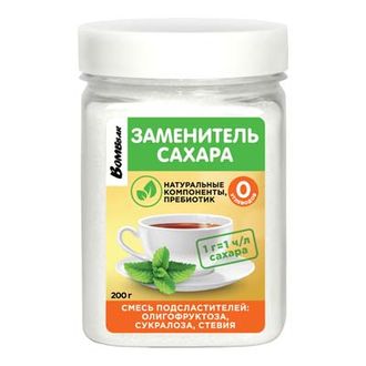 (BOMBBAR) Олигофруктоза, Сукралоза, Стевия - (200 гр)