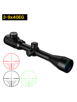 Оптический прицел арт: П-7007 #3-9x40EG (зеленые и красные осветительные прицелы) для охоты