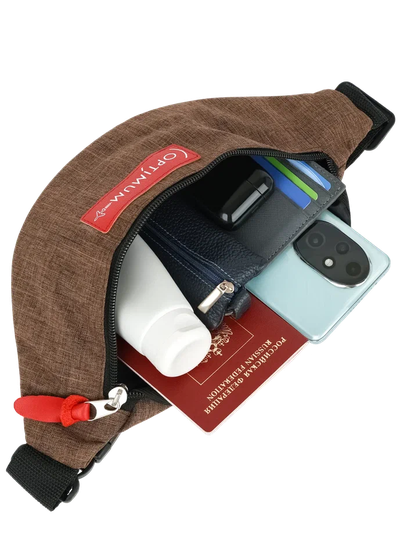Сумка на пояс Optimum Mini RL, коричневая