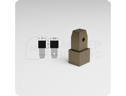 Фурнитура КПк 11-10 для плиточного профиля ПК 11-10.2700.04л Бронза