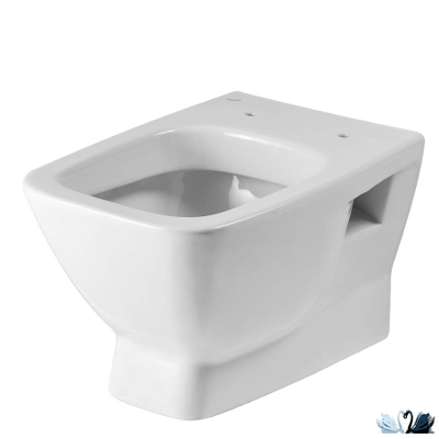 Комплект ПЭК Santek Нео 1.WH50.1.776. Инсталляция с кнопкой (черный, матовый) и подвесной унитаз с сиденьем микролифт