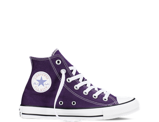 Кеды Converse All Star фиолетовые высокие купить в Москве
