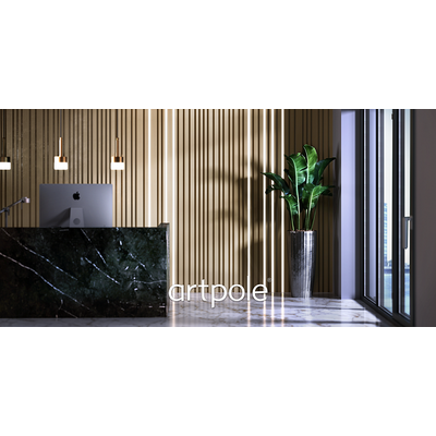 Гипсовая панель BARCODE BIG + LED артикул D-0009