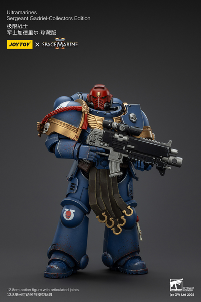 Гадриэль, сержант Ультрамаринов (Warhammer 40k, Spacemarine II) - КОЛЛЕКЦИОННАЯ ФИГУРКА 1/18 Ultramarines Collectors Edition - Sergeant Gadriel (JT01376) - JOYTOY