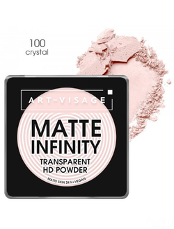 Art-Visage Пудра финишная MATTE INFINITYE transparent HD power тон 100, 7 г