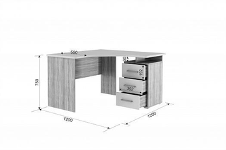 Стол компьютерный 1200 угловой "Лайт-2"