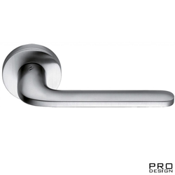 Дверная ручка на круглом основании COLOMBO Roboquattro ID41RSB-CM матовый хром