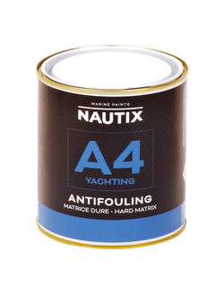 Необрастающая краска «NAUTIX А4» однокомпонентная твердая для стеклопластика, дерева и стали НИЖЕ ВАТЕРЛИНИИ 0.75л.