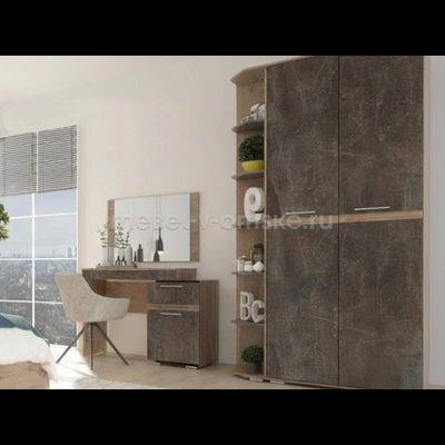 Стеллаж угловой Вирджиния фото закрытый