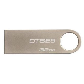 Флеш-память Kingston DataTraveler SE9, 32Gb, USB 2.0, металл, серый, DTSE9H/32GB