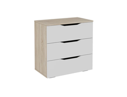 Комод Тип 3 Дуб Сонома/Белый Ясень