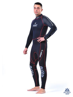 Гидрокостюм неопрен 3мм Sargan "NERO" Long men р.ML