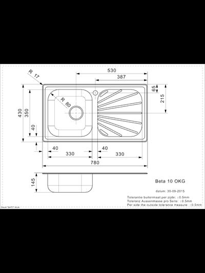 Мойка Reginox Beta R 10 OKG lux