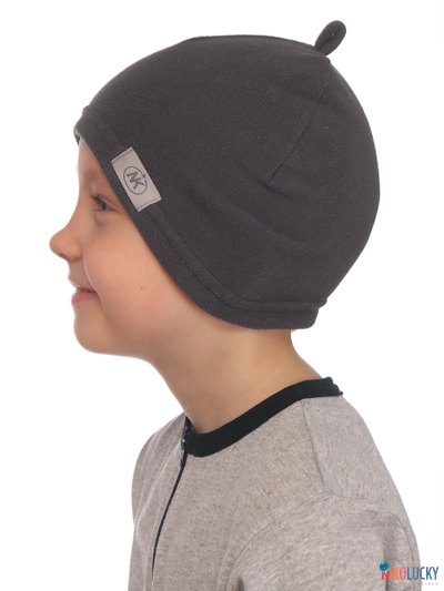 Шапка м35ф17, цвет темно-серый р. 48-50