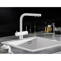 Смесители стальные белые