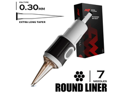 7 RLLT/0.30 - Round Liner Long Taper Extra - Mustang