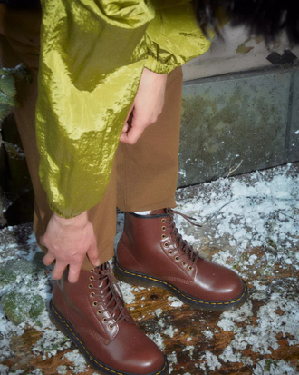 Ботинки Dr Martens Vegan 1460 Borg Lined Lace Up Boots